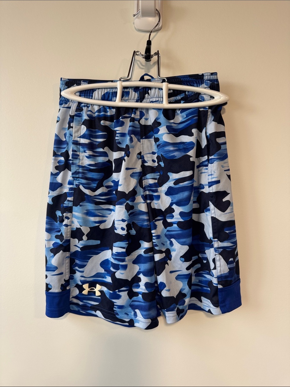Under Armour Blue & Navy Camo Performance Shorts